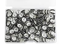 BetterJonny Lot de 200 perles d'espacement en strass 10 mm pour la fabrication de bijoux, colliers, bracelets (violet)