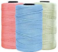 BetterJonny - Lot de 3 rouleaux de fil pour macramé - 3 mm x 210 m - En polyester de qualité supérieure - En polypropylène - Pour crochet, tricot, artisanat, décoration d'intérieur, bricolage (3