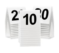 BetterJonny Lot de 30 numéros de table en acrylique numérotés de 1 à 30 Blanc et noir double face numérotés numéros de table autoportants pour fête de mariage et événements