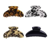 BetterJonny Lot de 4 pinces à cheveux en acétate pour femme et fille