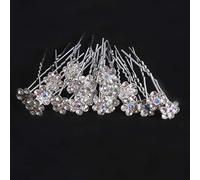 BetterJonny Lot de 40 épingles à cheveux en forme de U avec strass pour femme et fille