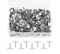 500Pièces Punaise, BetterJonny 9,5 mm Punaises Murale Punaises Rondes Épingles et Punaises Pour Bureau Ou Bricolage Décoration (Argent)