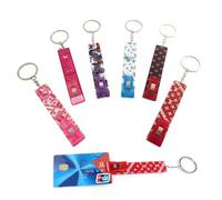 BetterJonny Lot de 6 extracteurs de cartes de crédit, en acrylique pour ongles longs, carte ATM, carte de bus, porte-clés pour ongles longs pour femmes et filles, Mélange de couleurs, Clip