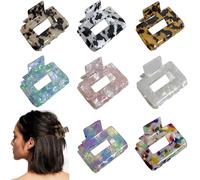 BetterJonny Lot de 8 pinces à cheveux carrées pour femme