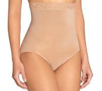 BetterU - Culotte Ventre Plat Taille Haute - Bordée Dentelle - Panty Amincissant Sculptant Gainant - Gaine Remonte - Invisible sans Couture - Femme - Maintien Ferme - Beige 42/44 - XL