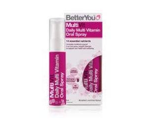 BetterYou Multivit Multivitamine Journalier Oral Spray 3 X Pack - Rouge, Blanc, 25ml