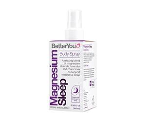 BetterYou Spray pour le corps au magnésium spécial sommeil, à base de chlorure de magnésium Zechstein et d'huiles essentielles, supplément de magnésium, 100 ml (600 pulvérisations)