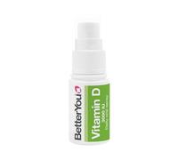 BetterYou Vitamin D 3000 IU Oral Spray, Fast Acting Vitamin D3 Supplement, Supports Bones, Teeth and a Healthy Immune System, 3-month Supply, Natural Peppermint Flavour, Made in the UK