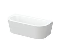 BetteStarlet I Silhouette Baignoires en applique, 2 places, 1850x850x420mm, 8320-000CWVVK,AS, Couleur: Blanc avec faux antidérapant
