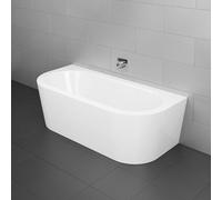 BetteStarlet I Silhouette Baignoires en applique, 2 places, avec vidage et trop-plein Multiplex M5, 1650x750x420mm, 8300-000CWVVK+B601-901