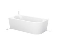 BetteStarlet IV Silhouette baignoires d'angle, semi-indépendante, coin gauche, 1950x950x420mm, 6677-000CERVK,Plus, Couleur: Blanc avec Glasur Plus