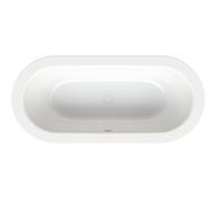 BetteStarlet Ovale Baignoire ovale à encastrer, 2 places, 1750x800x420mm, 2680-000Plus, Couleur: Blanc avec Glasur Plus