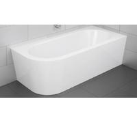 BetteStarlet V Silhouette Baignoire d'angle, semi-déplacée, coin à droite, blanc, avec vidage et trop-plein Multiplex M5, 1650x750x420mm, 6680-000CELVK+B601-901
