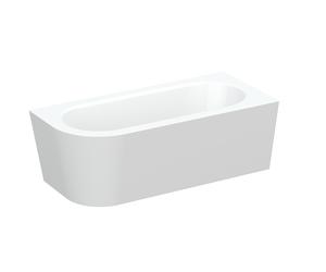 BetteStarlet V Silhouette Baignoires d'angle, semi-indépendante, coin droit, 1650x750x420mm, 6680-000CELVK,Plus, Couleur: Blanc avec Glasur Plus