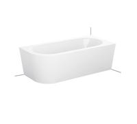 BetteStarlet V Silhouette Baignoires d'angle, semi-indépendante, coin droit, 1950x950x420mm, 6720-000CELVK,Plus, Couleur: Blanc avec Glasur Plus