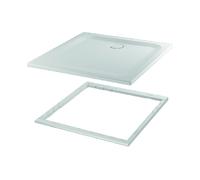 BetteUltra receveur de douche rectangulaire avec support de baignoire minimum, 1000x800x25mm, émail Plus, 5490-416PLUS,T1, Couleur: caillou