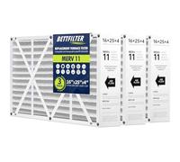 BETTFILTER Lot de 3 filtres à air pour four CA 40,1 x 63 x 10,2 cm compatibles avec Honeywell FC100A1029, MERV 11 HAVC, taille réelle : 40,1 x 63 x 11,2 cm