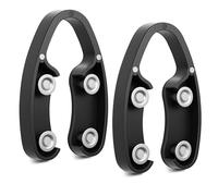 BETTFOR Coupe-capsule magnétique pour bouteille de vin, lame en acier inoxydable, s'enlève facilement en aluminium, noir, 2 pièces