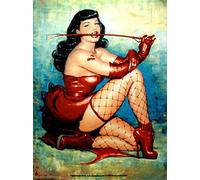 Bettie Page de Don't Tred Me Textile Poster