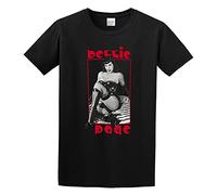 Bettie Page Pin Up Photo The Mistress Burlesque T-Shirt Graphic Tee Shirt for Mens Black XL