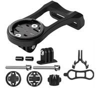 BETTLUCK Bike Edge Support avant extensible pour ordinateur GPS Garmin Edge, extension de guidon de vélo réglable, support multifonction pour GoPro (noir)