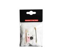 BETTLUCK Kit de réparation universel pour briquet Zippo à essence à kérosène, avec mèche, coton, feutre de coton, ressort, roue à silex et outils de démontage multifonctions