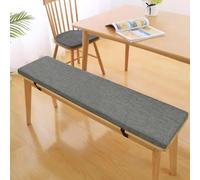 Bettschlange Coussins pour Bancs De Jardin, Coussin Salon De Jardin Exterieur, Antidérapant Coussin De Siège, Assise Coussin pour Banc De Mobilier Terrasse Canapé Extérieur,Gris foncé, 150x35x5cm