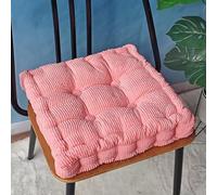 Bettschlange Lot de 2 coussins de chaise d'extérieur - 50 x 50 cm - Épaisseur - Pour banc et chaise de jardin - Carré - Rose - 50 x 50 cm