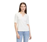 Betty Barclay Damen T-Shirt Basique à Boutons Blanc 38