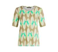 Betty Barclay Damen T-Shirt Basique à imprimé Khaki/Green 42