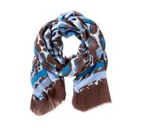 Betty Barclay Écharpe bleu / marron, Taille Taille unique