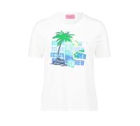 Betty Barclay T-shirt azur / vert gazon / blanc, Taille M