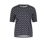 Betty Barclay T-shirt bleu foncé / blanc, Taille M