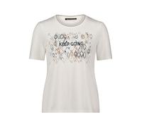 Betty Barclay T-shirt crème / violet pastel / noir, Taille XL