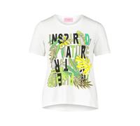 Betty Barclay T-shirt jaune / vert / noir / blanc, Taille L