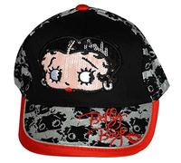 Betty Boop Baseball Girls Hat en âge noir 8-11 ans