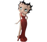 Betty Boop Figurine à collectionner avec paillettes rouges 36,5 cm