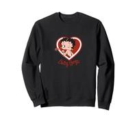 Betty Boop Heart Kiss Wink Retro Pinup Personnage Sweatshirt