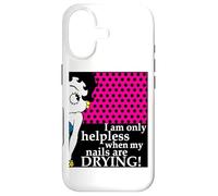 Betty Boop Je ne suis impuissante Que Lorsque Mes Ongles sèchent Coque pour iPhone 17