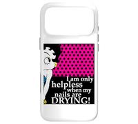 Betty Boop Je ne suis impuissante Que Lorsque Mes Ongles sèchent Coque pour iPhone 17 Pro Max