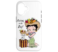 Betty Boop met Le Chien Pudgy Coque pour iPhone 16