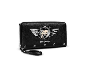 Betty Boop Motor Love-Portefeuille Essentiel, Noir, 19 x 10 cm