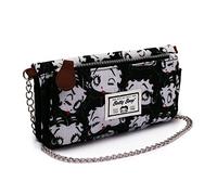 Betty Boop Noir-Portefeuille Soft avec Chaîne, Noir