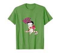 Betty Boop PAPL316 Figurine Officielle Candy Cane Graphic T-Shirt