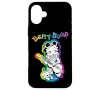 Betty Boop Poussin de Guitare Hippie années 70 Coque pour iPhone 16 Plus