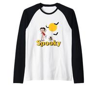 Betty Boop Spooky Pudgy & Bimbo Halloween Manche Raglan