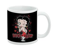 Betty Boop - Tasse à café en céramique « A Classic Kiss » - Cadeau fantaisie pour café, thé et boissons chaudes, 325 ml, blanc