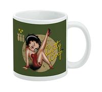 Betty Boop - Tasse à café en céramique avec nez artistique, cadeau fantaisie pour café, thé et boissons chaudes, 325 ml, blanc