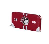 Betty Boop Varsity-Portefeuille Essentiel, Bordeaux, 19 x 10 cm