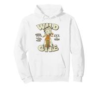 Betty Boop Wild One Biker Moto Graphique Vintage Sweat à Capuche